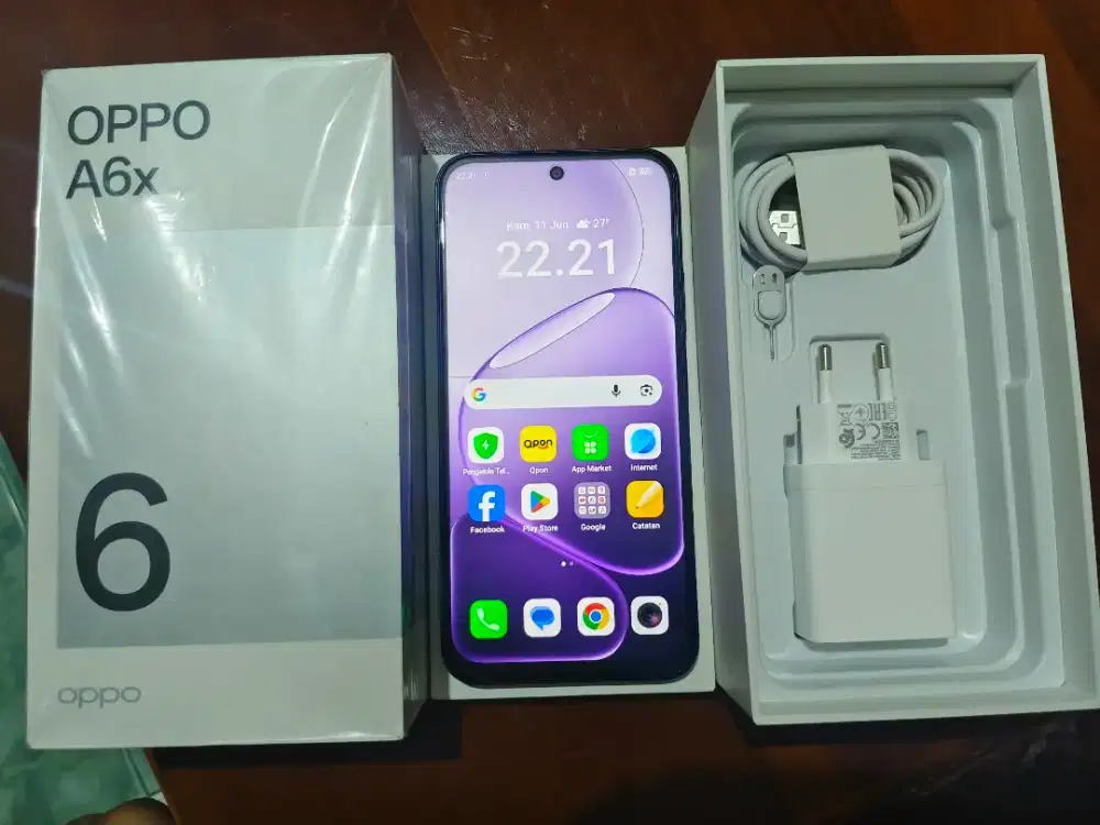Oppo A6x 4/128 ungu mulus baru beli