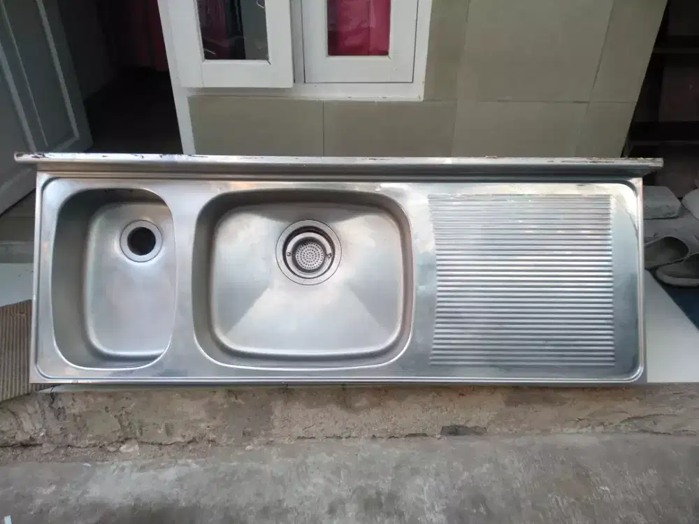 Wastafel cuci piring panjang 250cm x 55cm