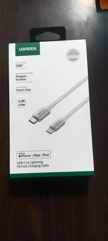 Cable Braided Protection 1M Ugreen 70523 C to L Silver