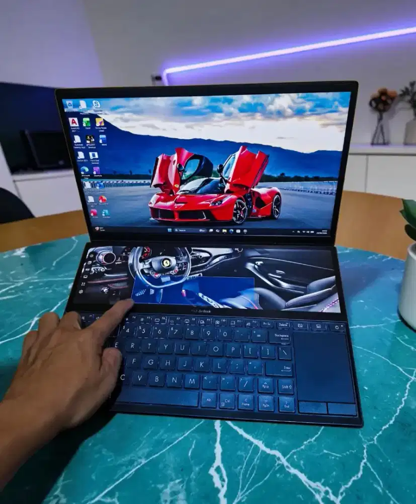 Laptop Design Asus Zenbook duo Core i5 Ram 16/1Tera Ssd Dual Vga COD