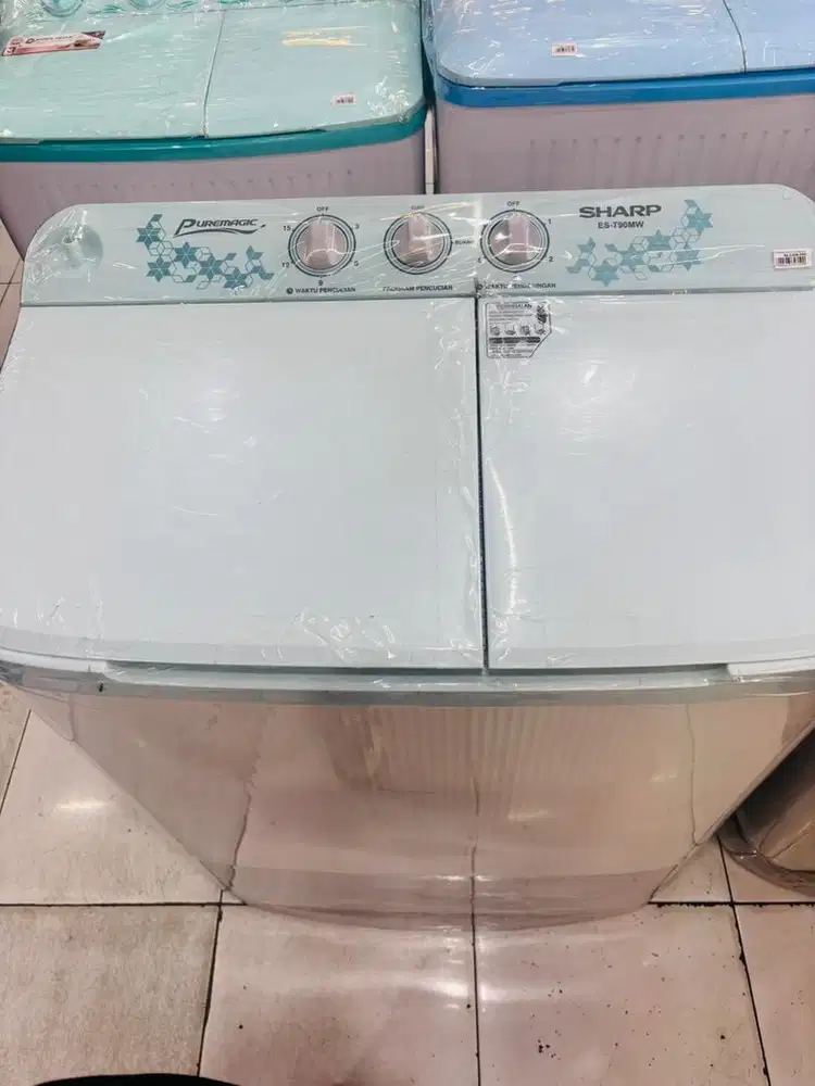 MESIN CUCI SHARP 2 TABUNG 9KG BISA CICILAN RINGAN DENGAN HOME CREDIT