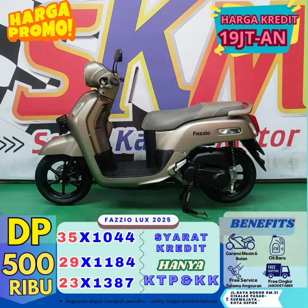 (kapan lagi DP 500 busa bawa plng MTR) fazzio 2025 cash credt
