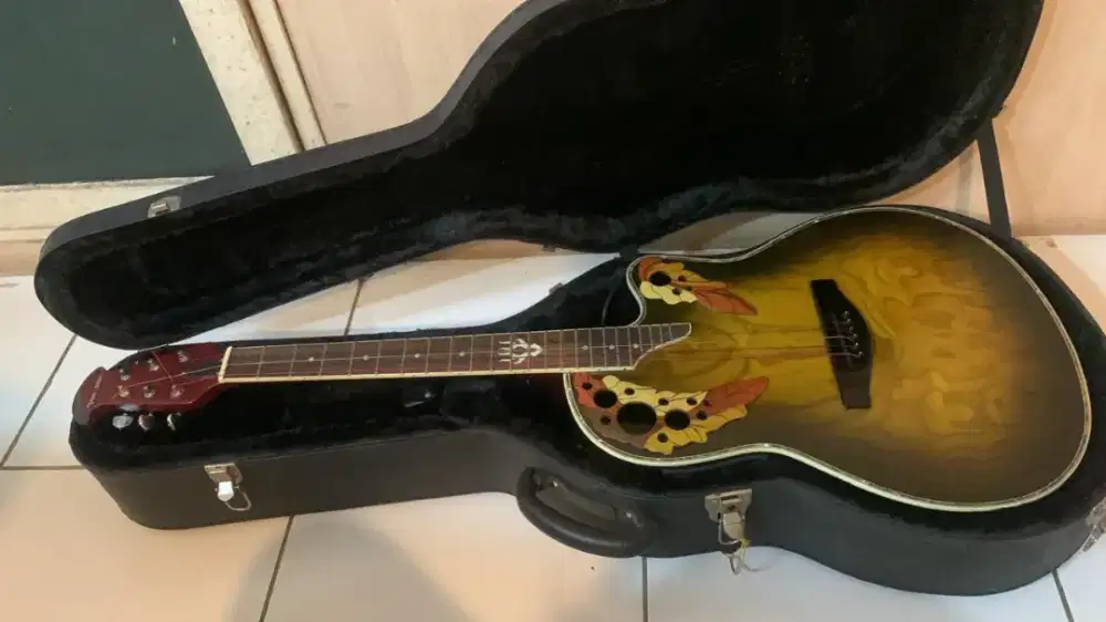 Gitar akustik electrik Ovation merk Venz Schet HQ + hard case
