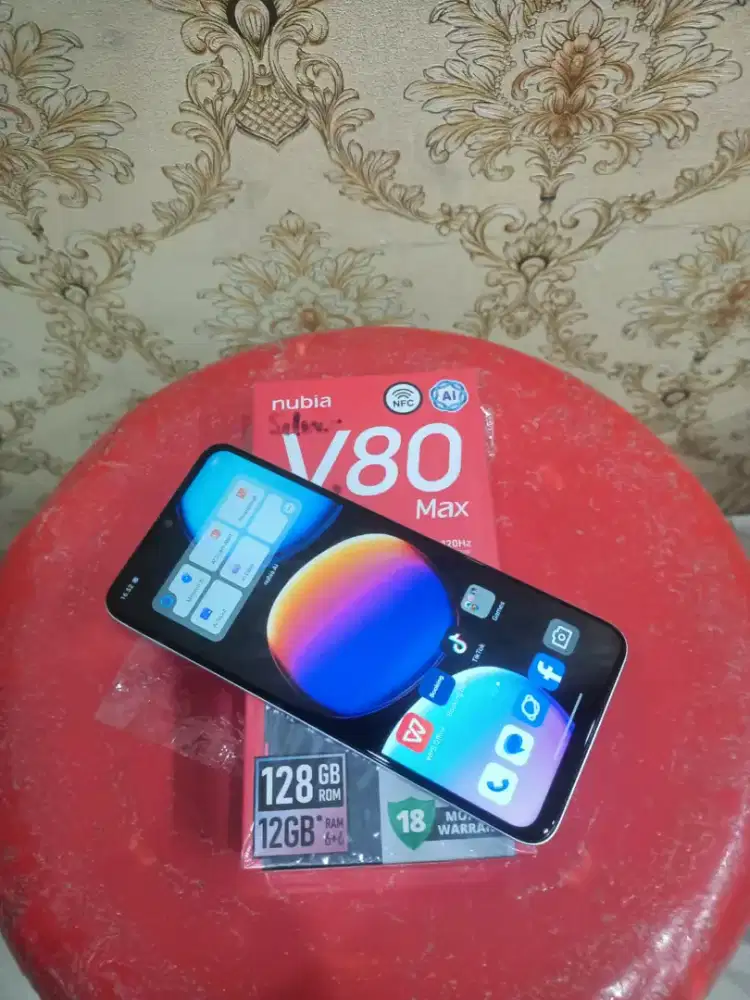 Nubia V80 max ram 6+6/128 mlus like new pemakaian 10 hari lengkap