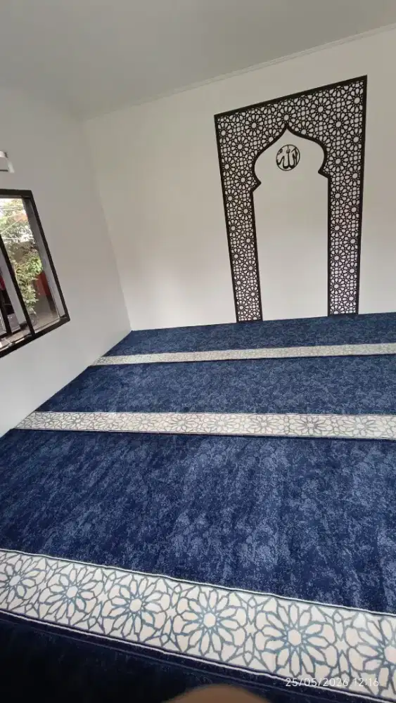 Karpet Masjid Tipe Al imam Navy Abstrak