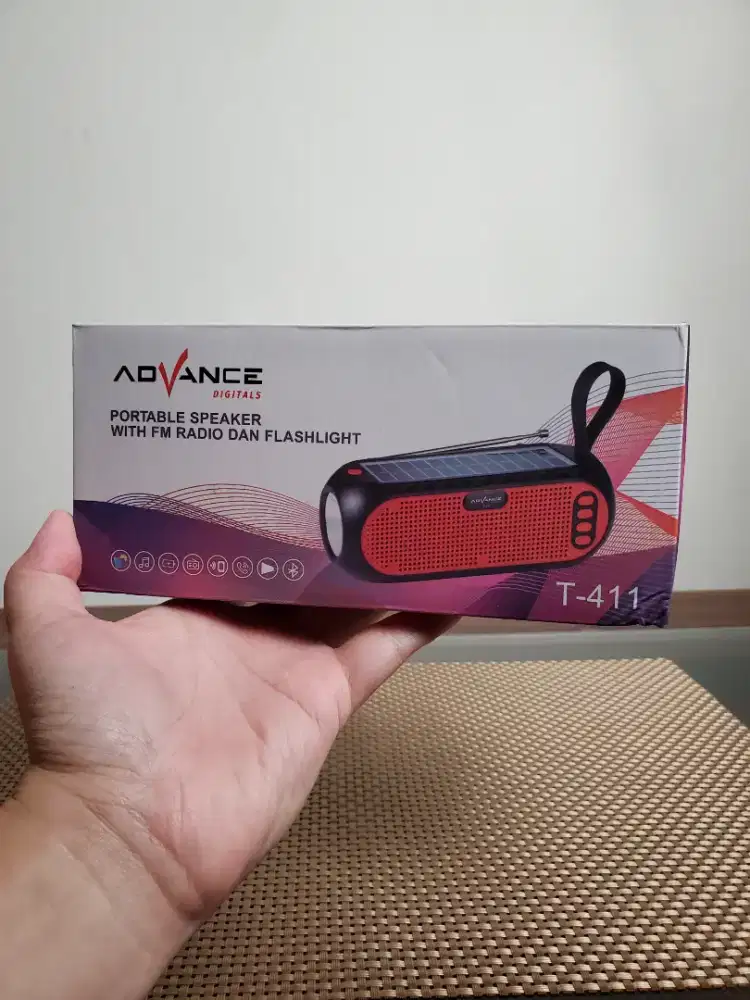 Advance T411 Speaker Bluetooth Radio plus senter multifungsi