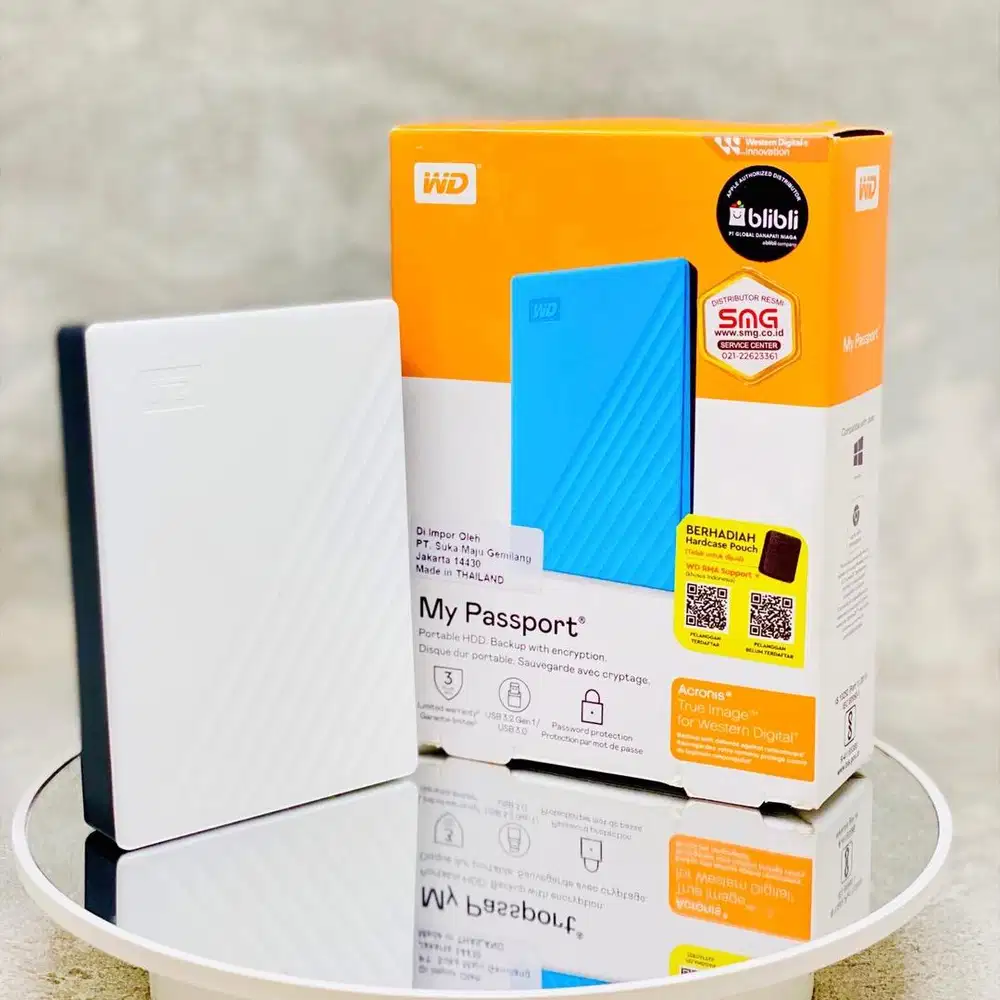 HDD EKSTERNAL 5TB WD MY PASSPORT RESMI USB 3.2