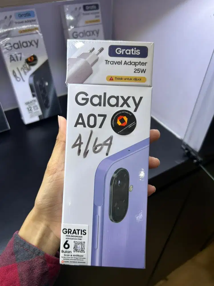 Samsung A07 Ram 4/64gb Baru garansi resmi nasional msi