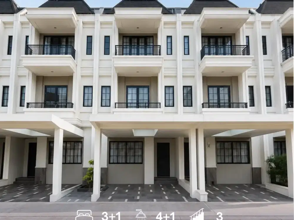 Hunian Furnished 3 Lantai di Alam Sutera