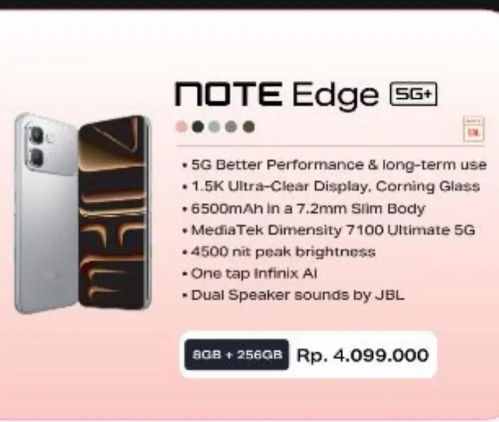 NOTE EDGE 5G+ 8/256GB