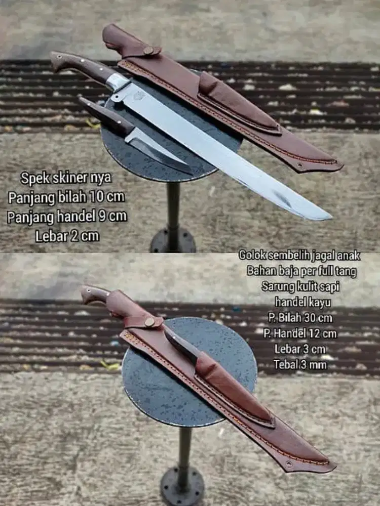 Golok sembelih baja per sepuh
