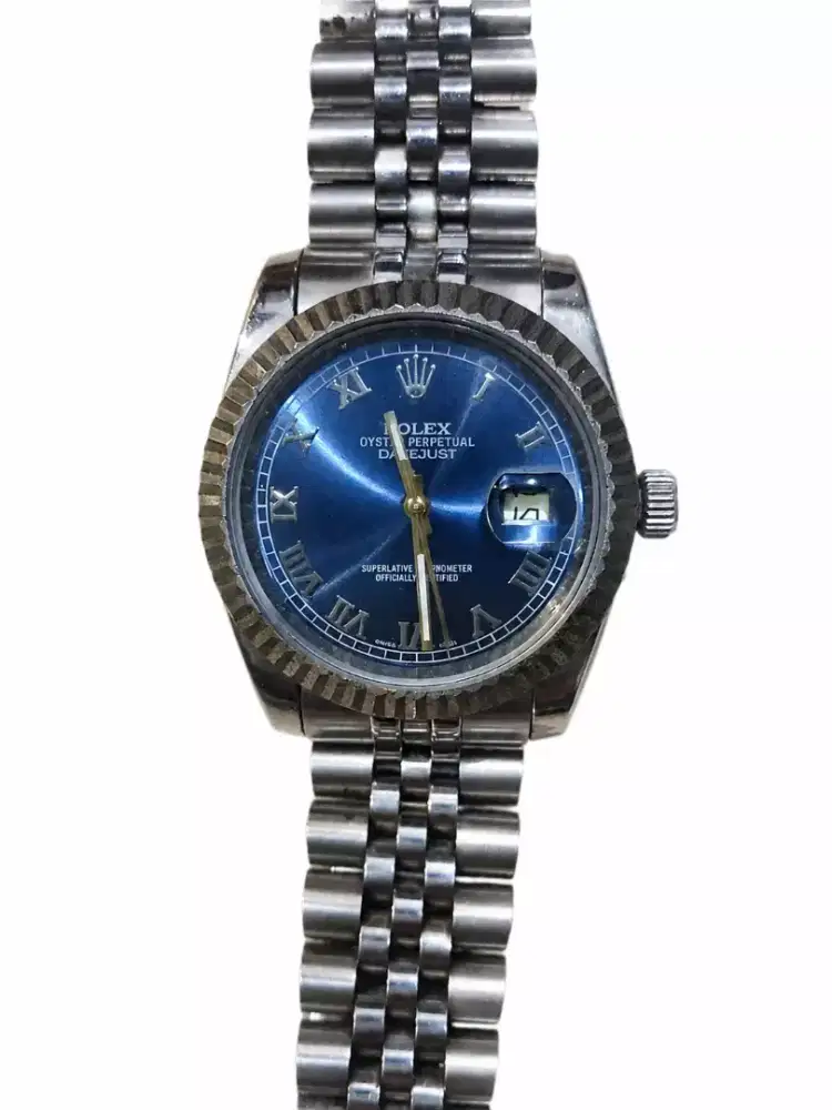 Jam Tangan Rolex Datejust Blue Dial