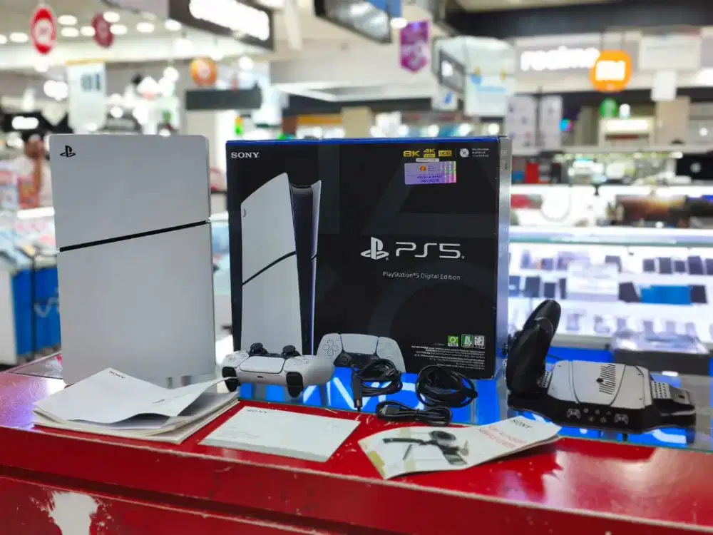 PS5 SLIM DIGITAL 1TB 2 Stik + Fan Cooler