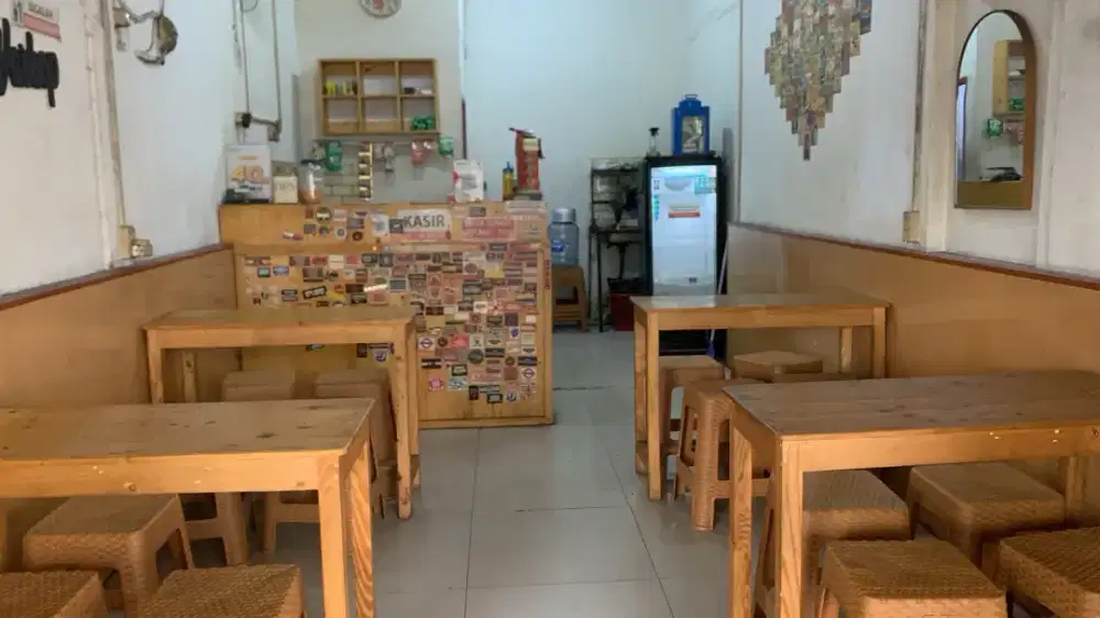 Jual Meja Kayu  dan meja customer bekas warkop