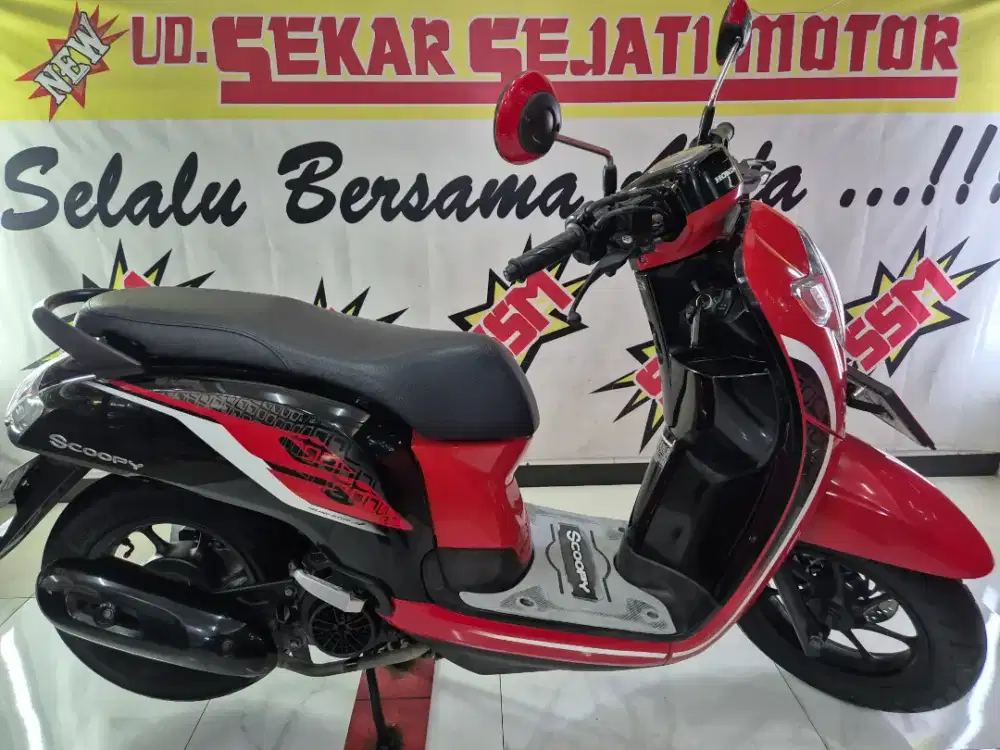 Scoopy Sporty merah hitam muluss