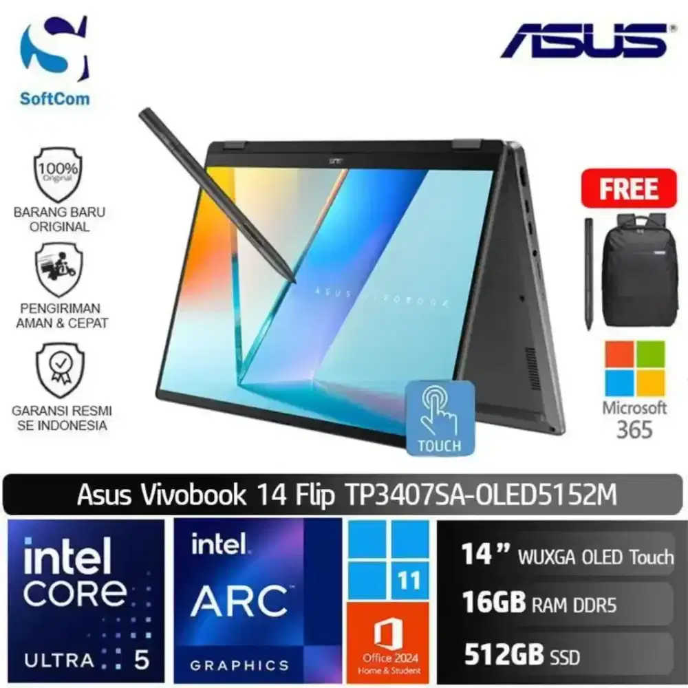Cicilan Laptop Asus Vivobook Flip 14 hanya ktp