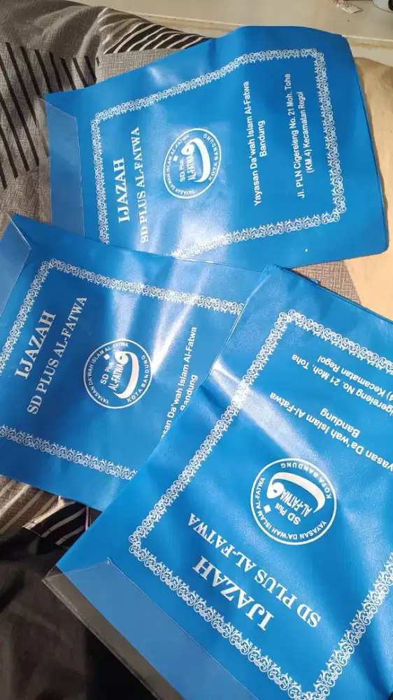 Percetakan ( raport ) Map plastik