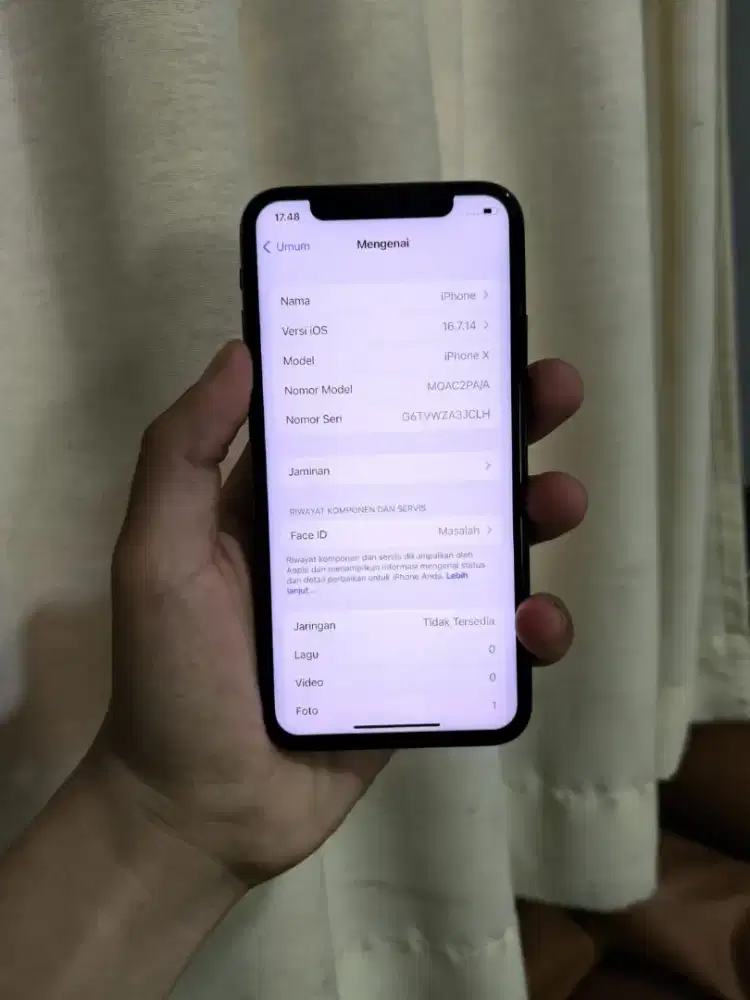 Iphone X 64 IBOX Fullset Siap pakai