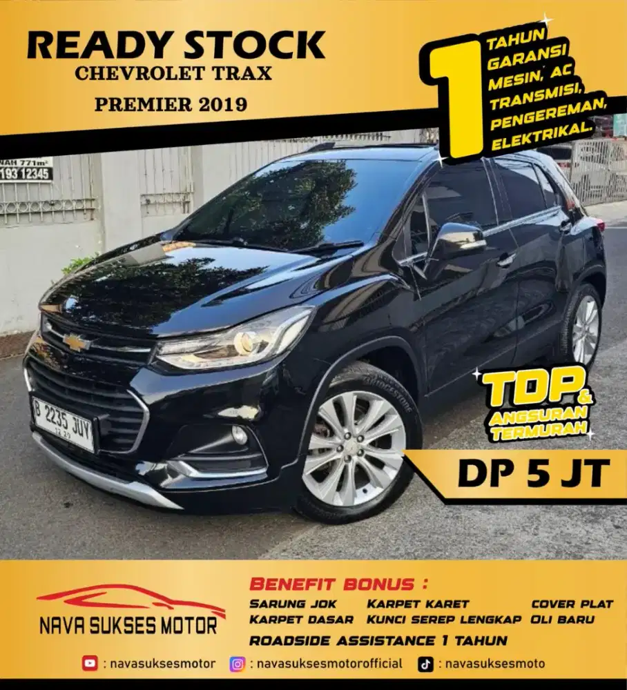TDP 5 JUTA - CHEVROLET TRAX 2019