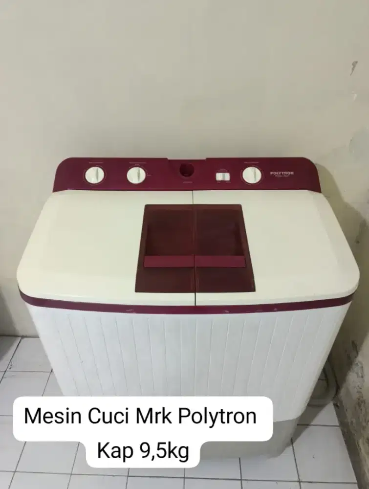 Mesin cuci mrk POLYTRON kap 9.5kg
