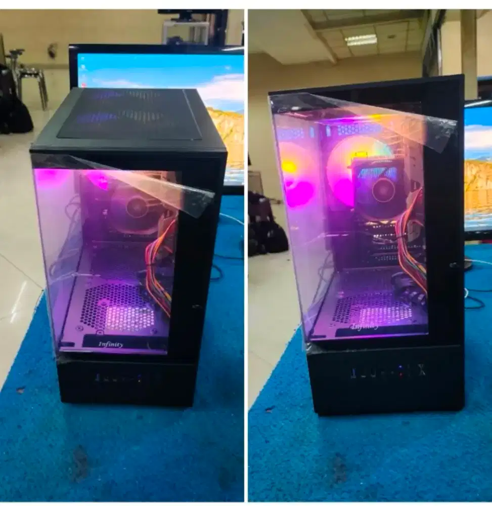 Cpu AMD Ryzen 3 2200G, SSD, hd 500 new case