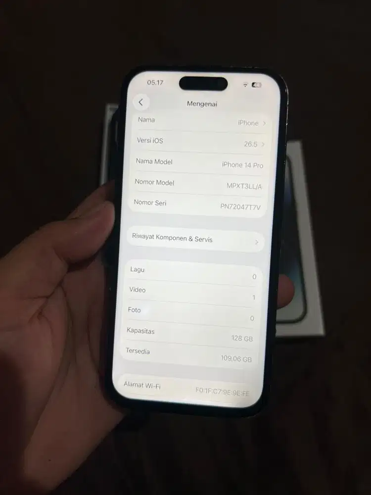 Iphone 14 pro 128 beacukai (esim only bukan sim lock)