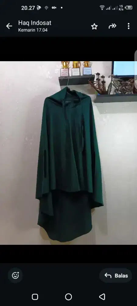 Baju gamis dengan hijab