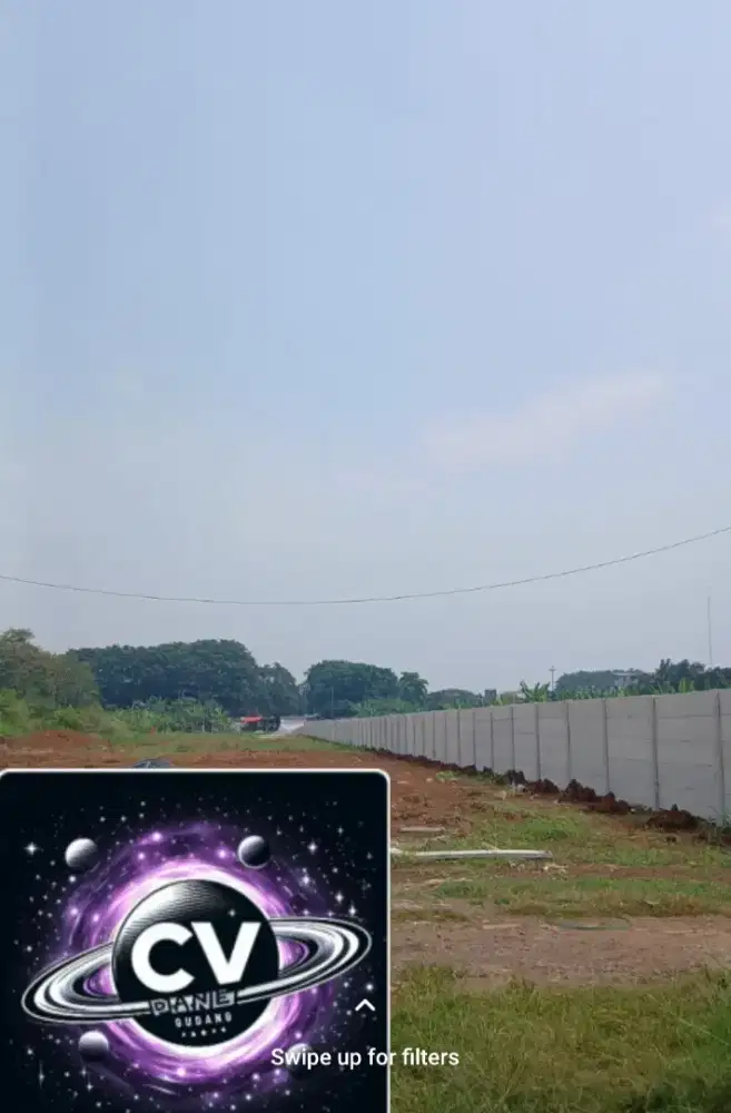 Disewakan lahan kosong siap pakai tanah keras 10 mnt ke tol akses kont