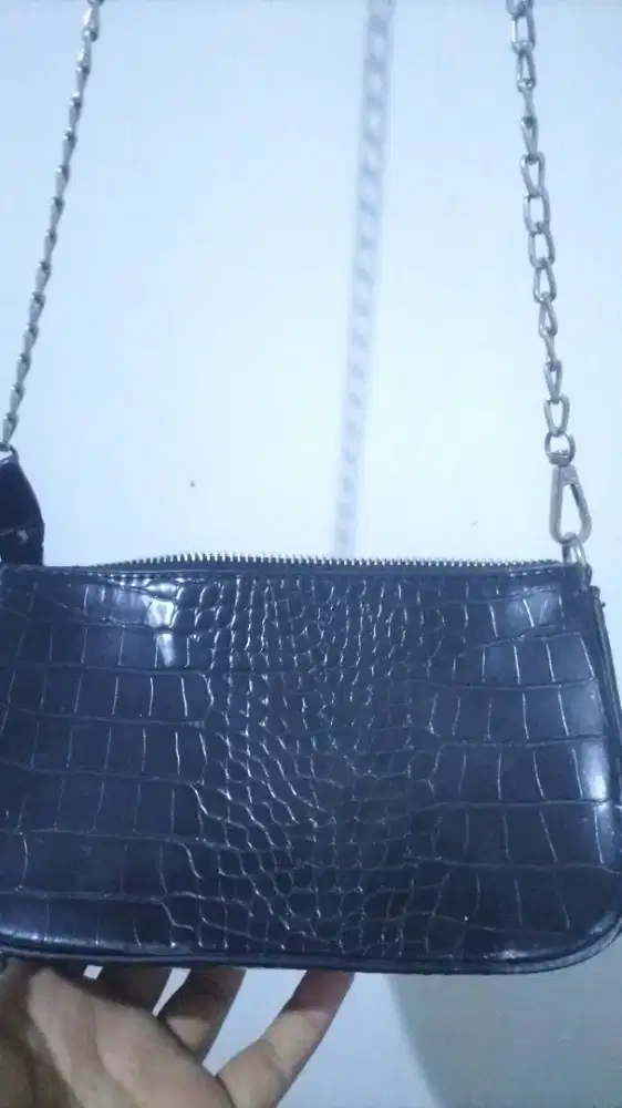Tas croco hitam