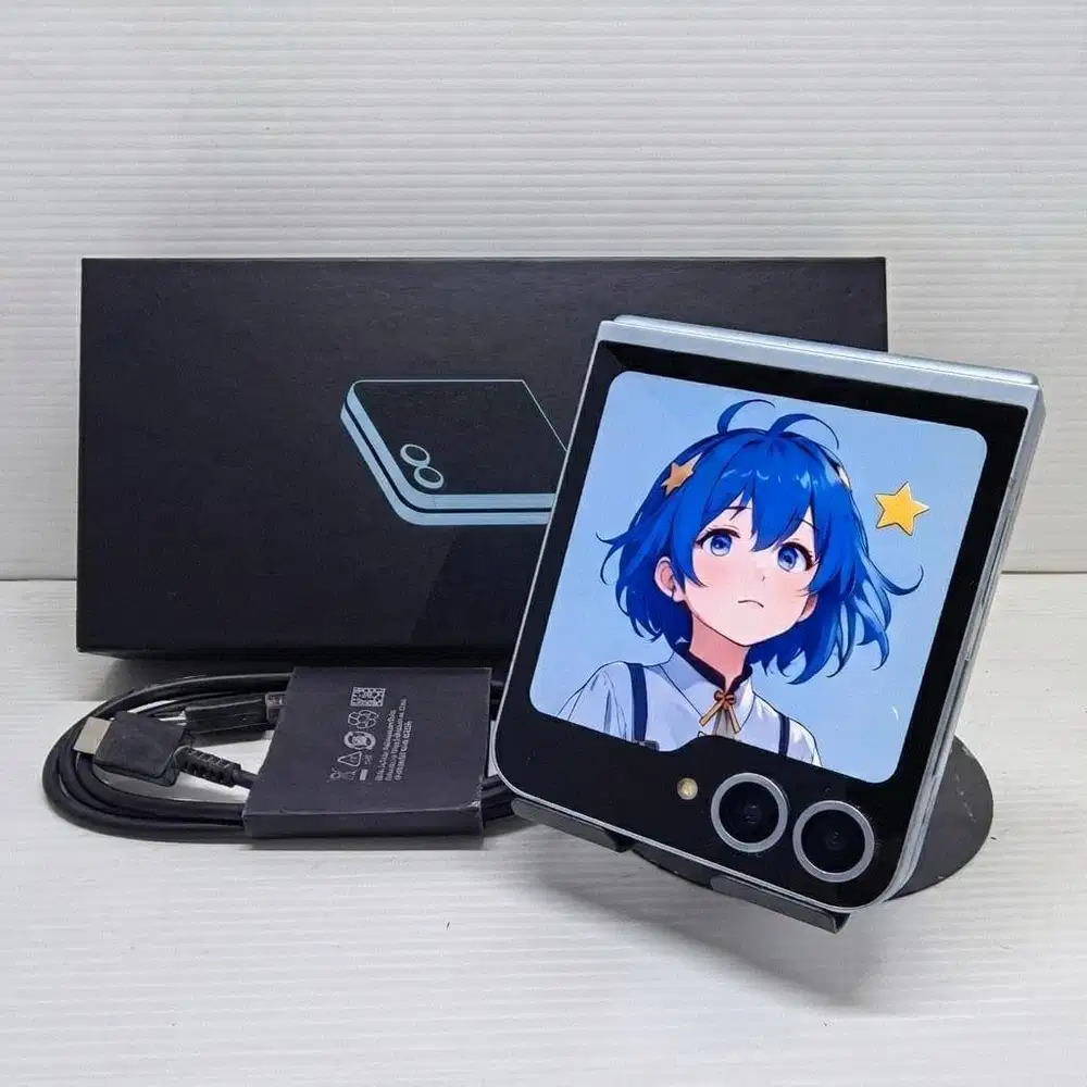 TERMURAH! SAMSUNG GALAXY Z FLIP 6 5G 12/256 BLUE FULLSET SEIN NO MINUS