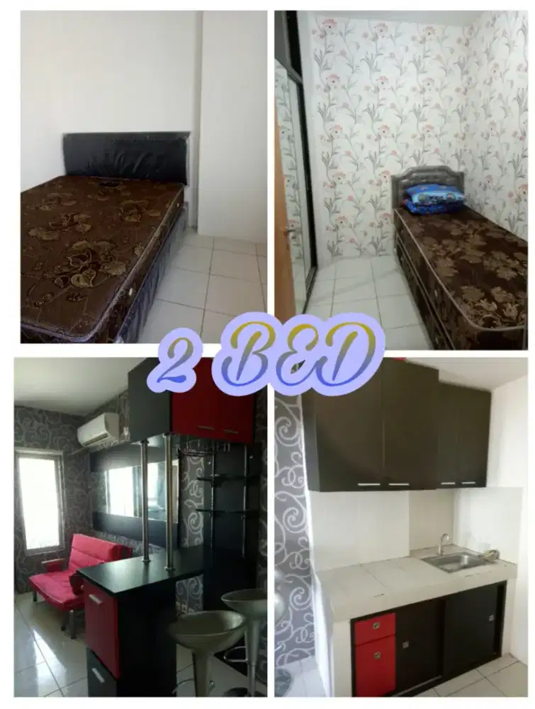 Disewakan Apartemen Puncak Permai 2bed (SEMIFURNISHED)