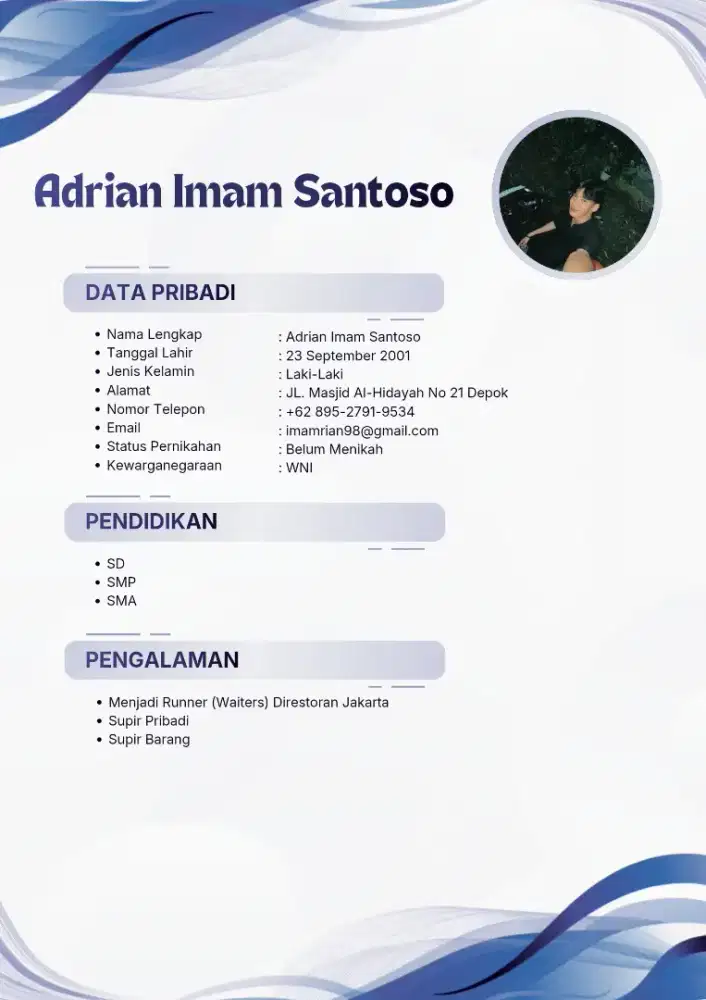 BUTUH KERJAAN APA SAJA