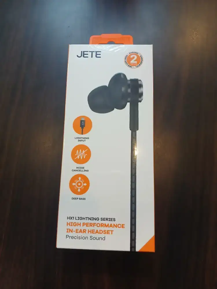 JETE HX1 Earphone Lightning iPhone | Headset iPhone with Mic