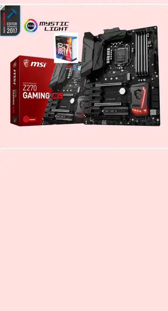 Intel Core i7 7700k + Motherboard Msi Z270 Gaming m5