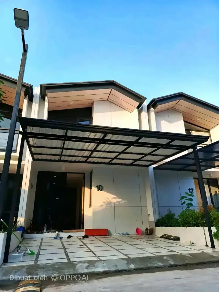 Kanopi cardoba atap alderon + rangka besi hollo galvanis