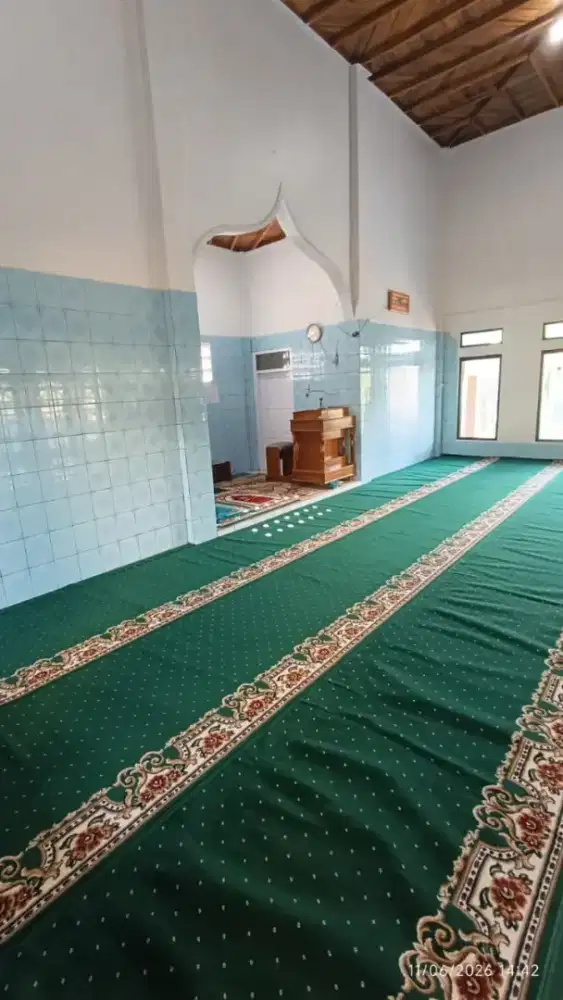 Karpet masjid majesty hijau bintik