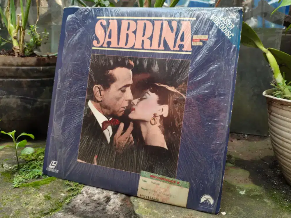 Laser disc Sabrina 1954 Audrey Hepburn-Piringan Putih Film Jadul