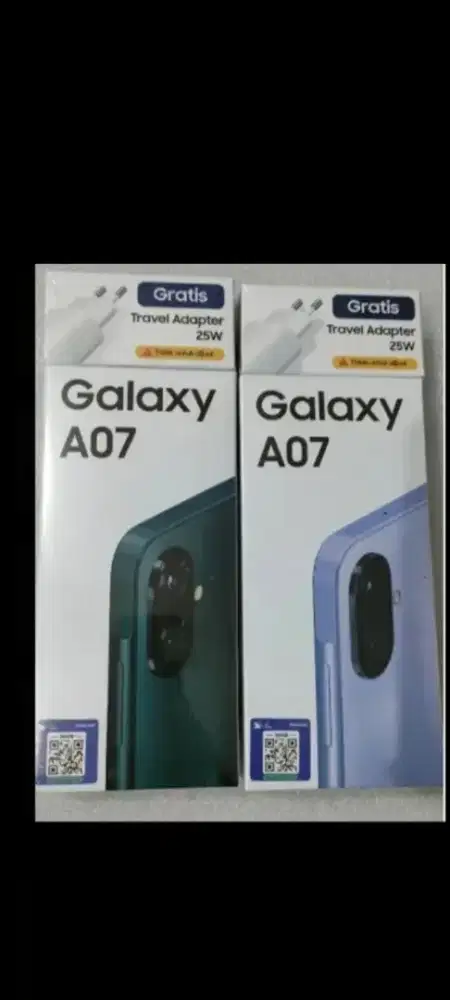 Samsung galaxy A07 ram 6gb 128gb dan 4/64 garansi resmi