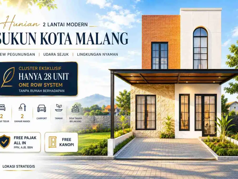 Cluster Eksklusif Hanya 28 Unit di Kawasan Strategis Sukun Malang