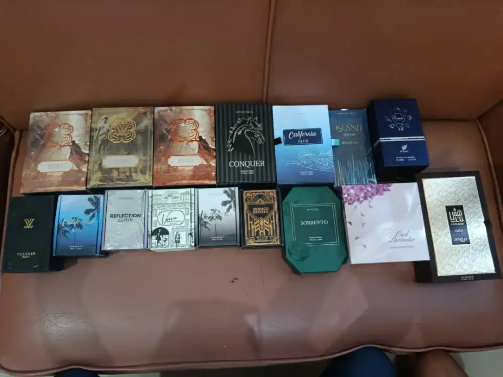 Parfum mykonos velixir afnan ahmed al maghribi khadlaj zimaya original