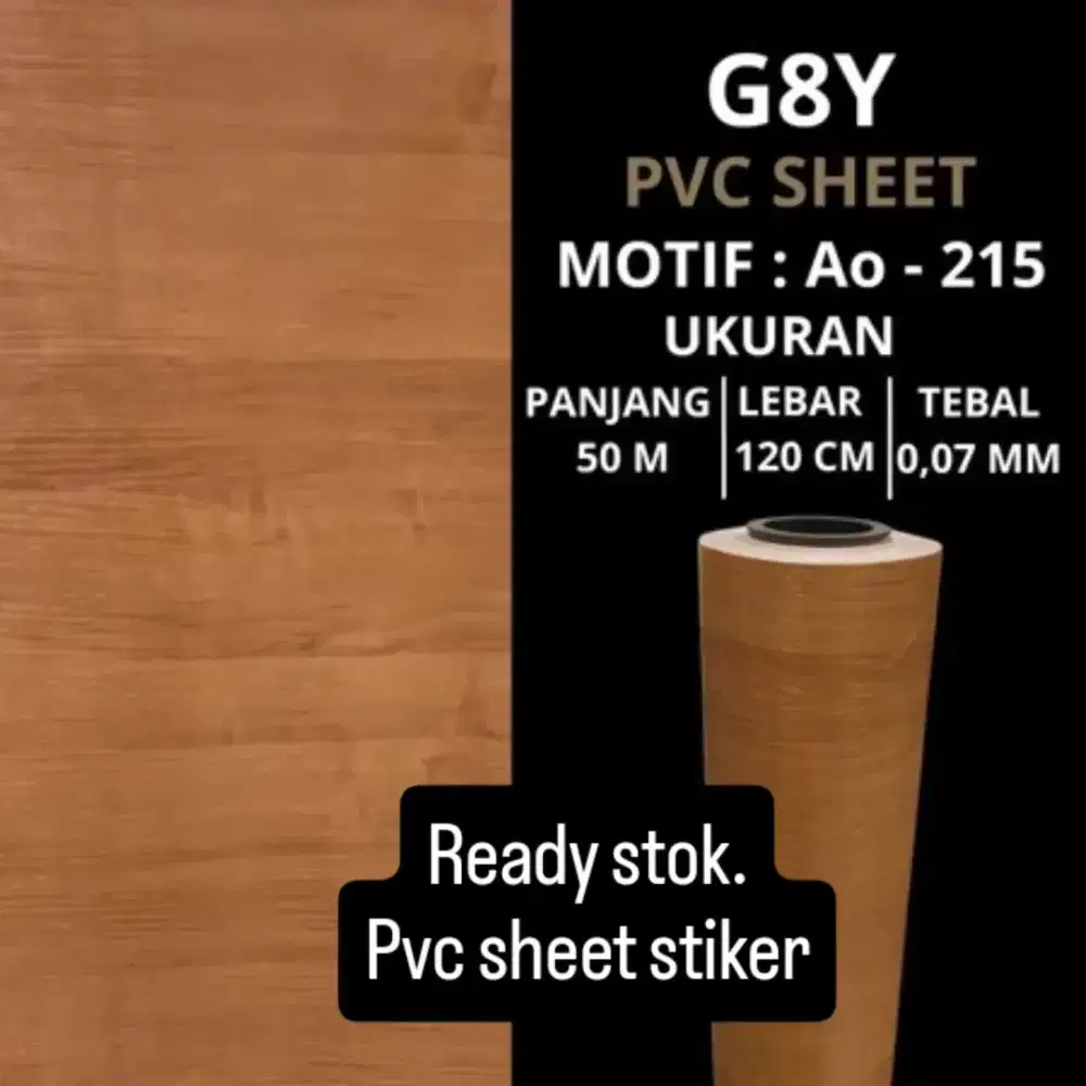 Pvc sheet stiker