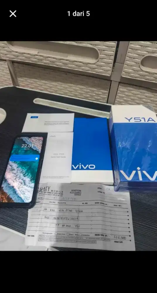 Vivo Y51A 8/128 Fullset Sampai Nota