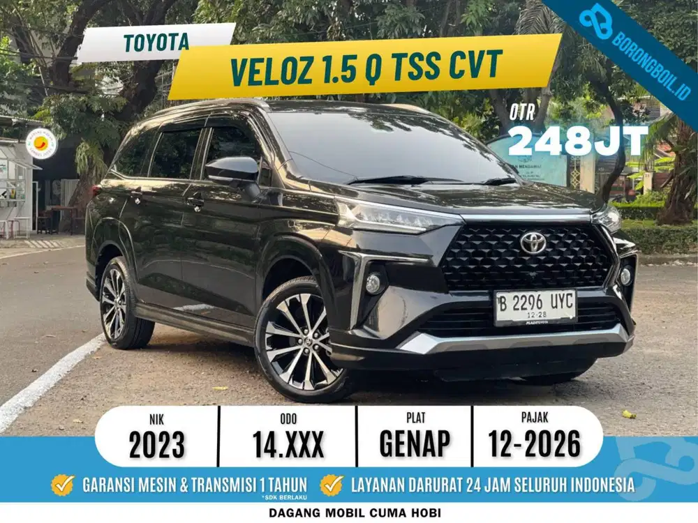 Toyota Veloz 1.5 Q TSS cvt 2023 Hitam Metalik