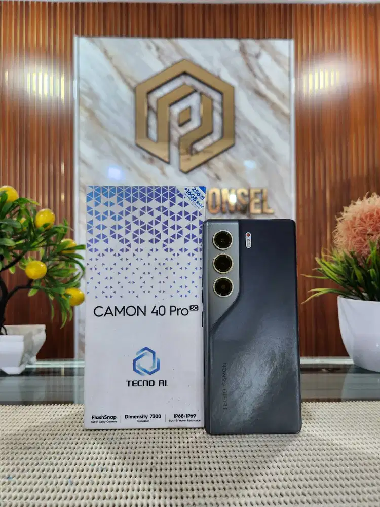 Tecno Camon 40 Pro 5G Ram 8+8Gb/256Gb Fulset Mulus Ori 100% Bergaransi
