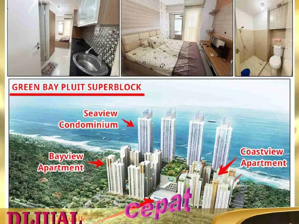 DIJUAL APARTEMEN 1 BR DI APARTEMEN GREEN BAY PLUIT JAKARTA UTARA