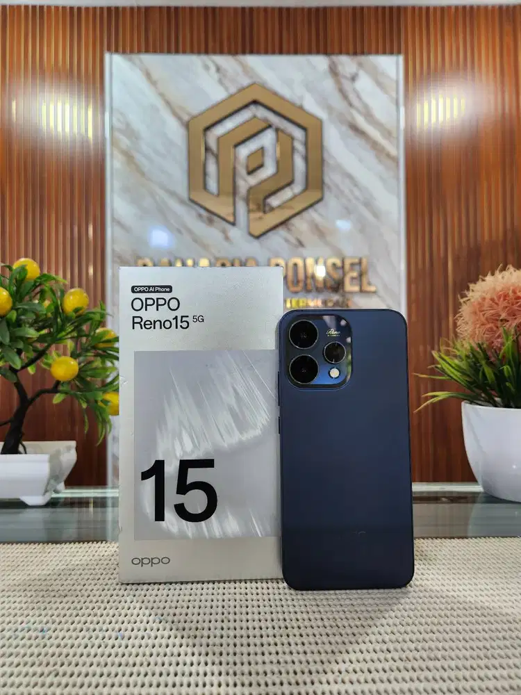 Oppo Reno 15 5G Ram 8+8Gb/256Gb Fullset Mulus Garansi Resmi Maret 2027