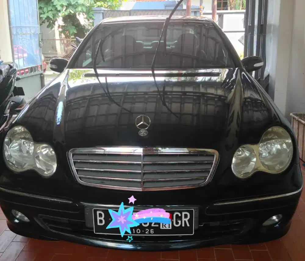 Mercedes Benz C240 elegance metic 2005 hitam mulus terawat apik lowkm