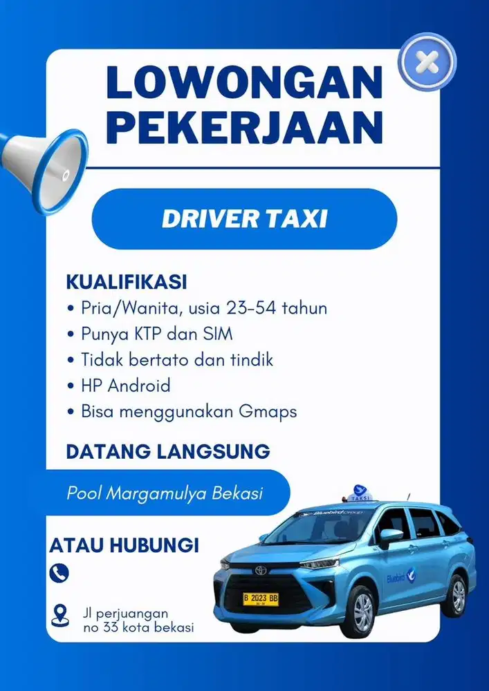 Dibutuhkan cepat driver pool marga mulya bekasi