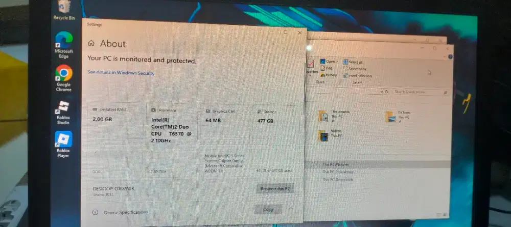 Laptop DELL VOSTRO core duo