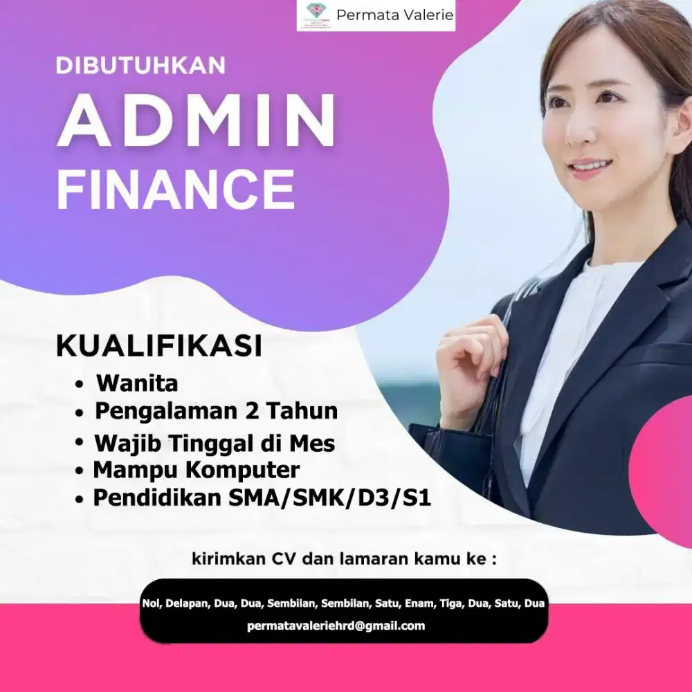 Staff Admin Finance